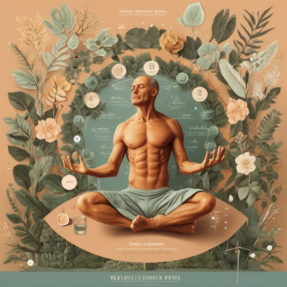 Hombre meditando para aumentar la testosterona de forma natural